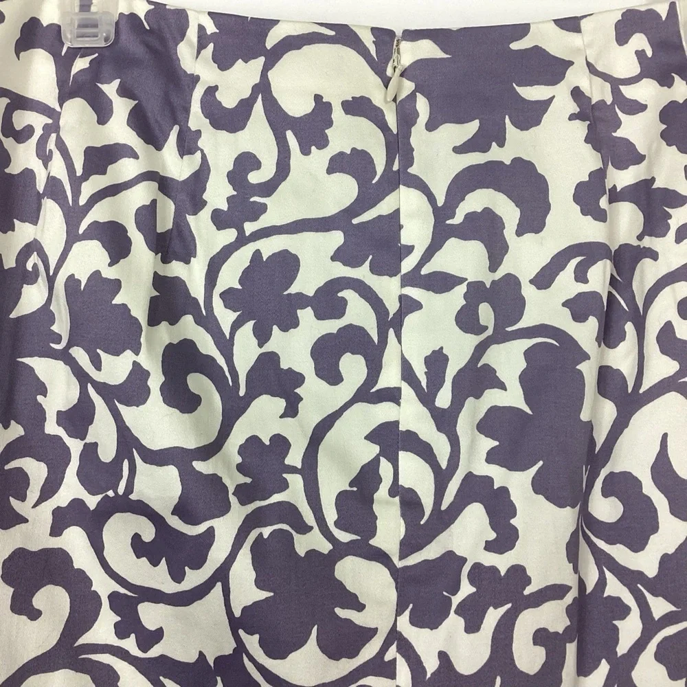 J. Crew Printed Cotton Sateen Skirt Size 4
